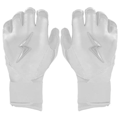 Personalized Bear Series Long Cuff Batting Gloves - Whiteout