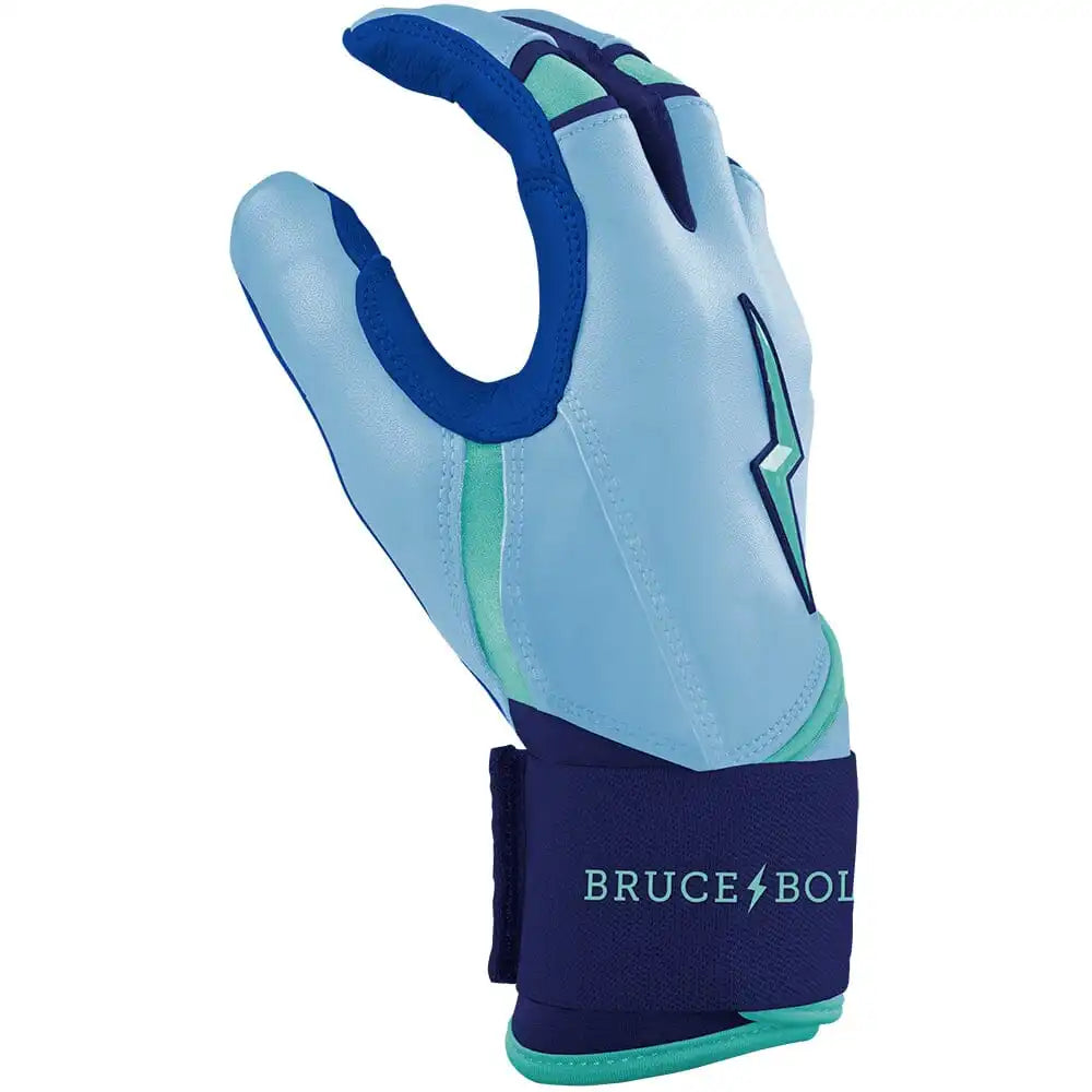 Bear Series Long Cuff Batting Gloves - Tidal Blue