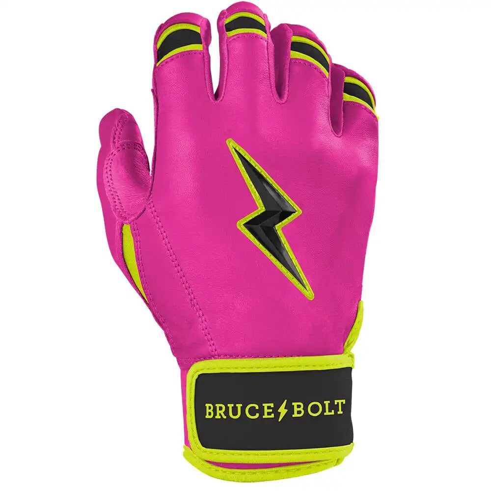Bear Series Short Cuff Batting Gloves | Pink Lightning
