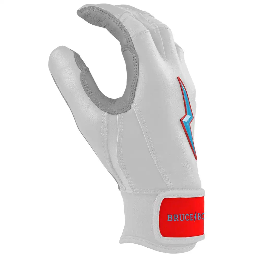 Bear Series Short Cuff Batting Gloves - Miami White