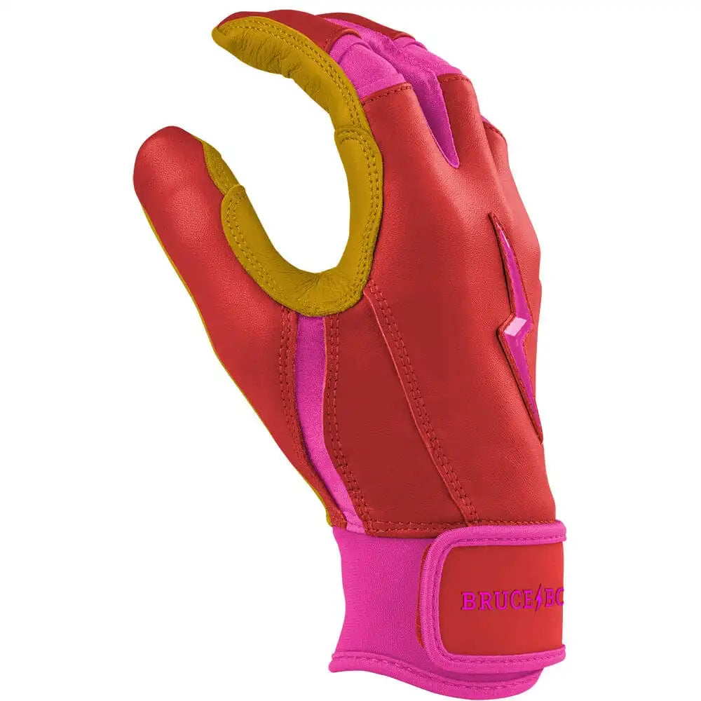 Harrison Bader Signature Series Short Cuff Batting Gloves - Pink