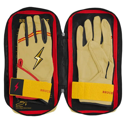 Konnor Griffin Limited Edition Long Cuff Batting Gloves - Griffin Ivory