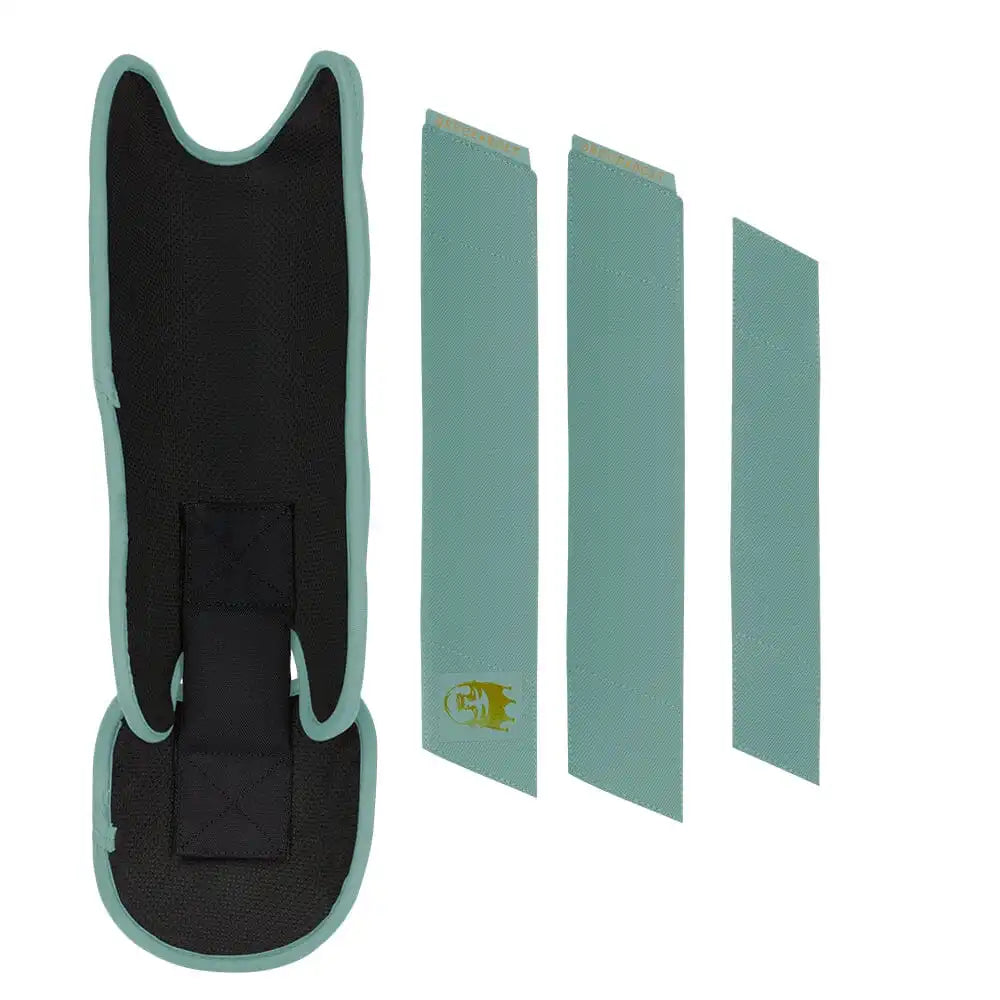King of JUCO Creator Series Leg Guard - Mint/Gold
