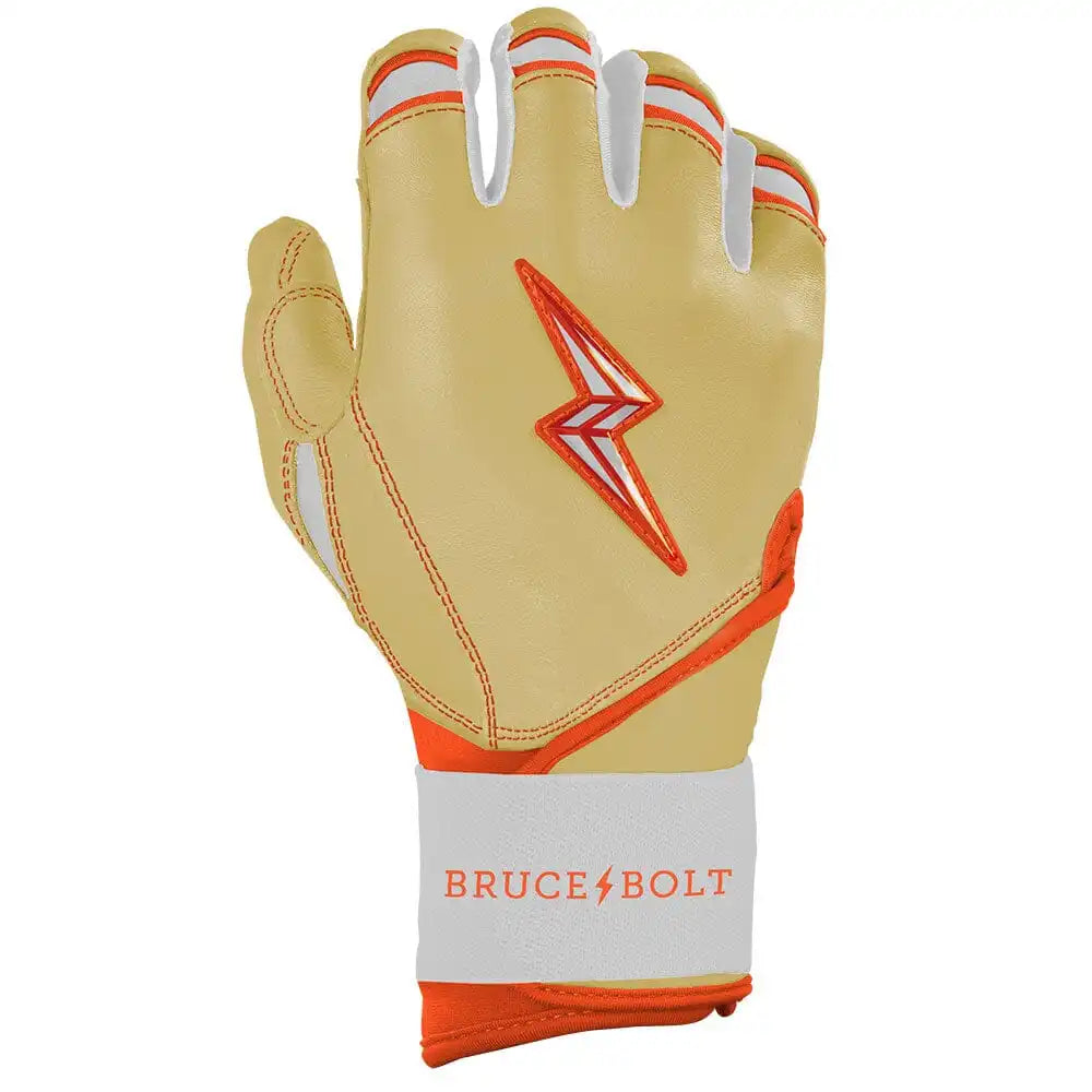 Max Clark Signature Series Long Cuff Batting Gloves - Clark Ivory
