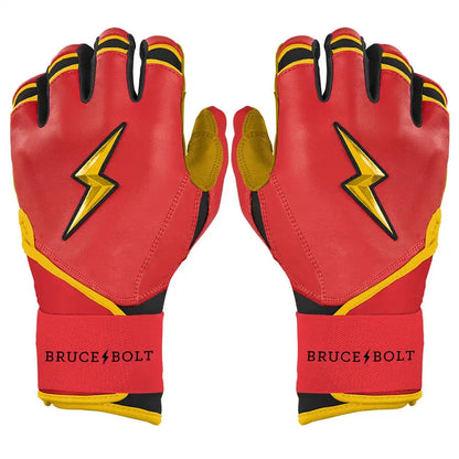 Konnor Griffin Signature Series Long Cuff Batting Gloves - Red