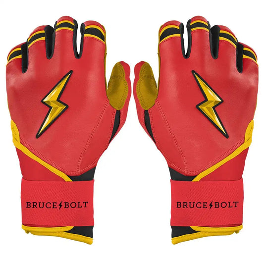 Konnor Griffin Signature Series Long Cuff Batting Gloves - Red