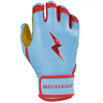 Harrison Bader Signature Series Short Cuff Batting Gloves - Baby Blue