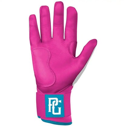 Perfect Game Collab Series Long Cuff Batting Gloves - Summer Swirl