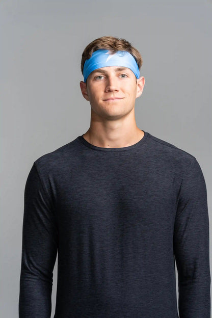 Performance Wide Headband - Baby Blue