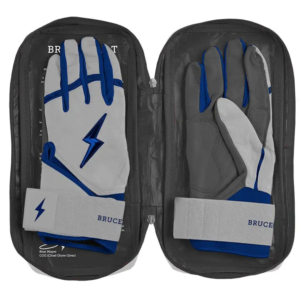 Grey Series Long Cuff Batting Gloves - Navy