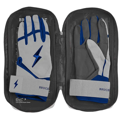 Grey Series Long Cuff Batting Gloves - Navy