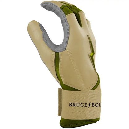 Patriot Series Long Cuff Batting Gloves - Military Beige