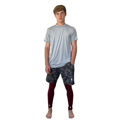 Compression Xtra Long Leg Sleeves (2-Pack) - Maroon