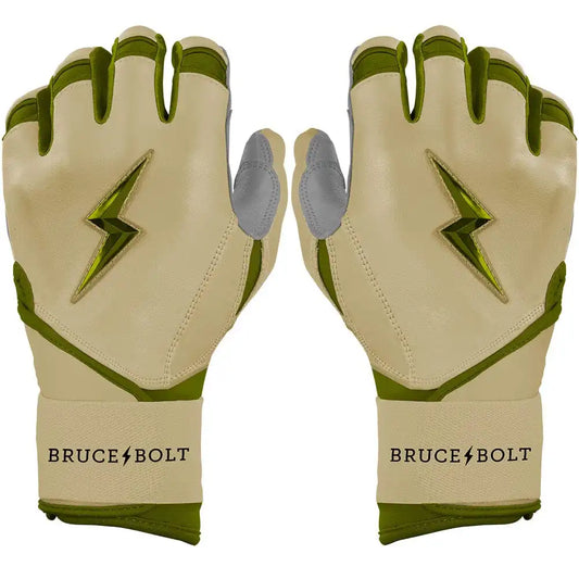 Patriot Series Long Cuff Batting Gloves - Military Beige