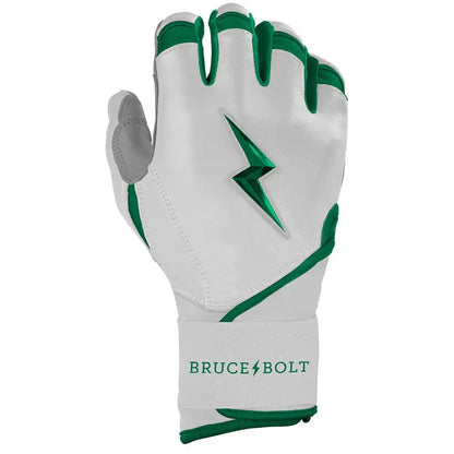 Chrome Series Long Cuff Batting Gloves - Green