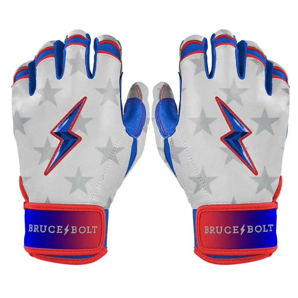 Brandon Nimmo Signature Series Short Cuff Batting Gloves - Stars & Stripes