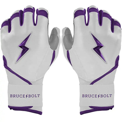 Chrome Series Long Cuff Batting Gloves - Purple