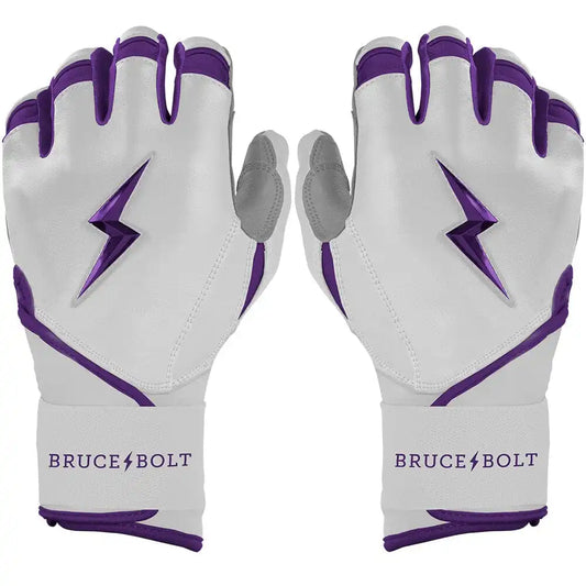 Chrome Series Long Cuff Batting Gloves - Purple