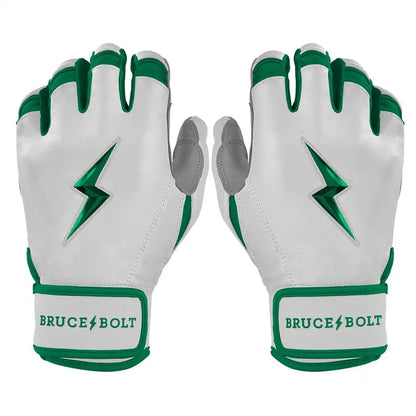 Chrome Series Short Cuff Batting Gloves - Green