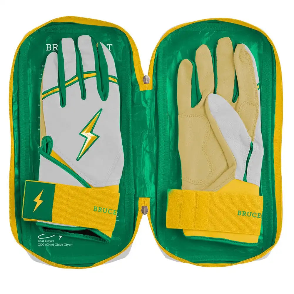 Nick Kurtz Signature Series Long Cuff Batting Gloves - Vegas White