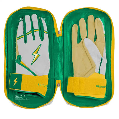 Nick Kurtz Signature Series Long Cuff Batting Gloves - Vegas White