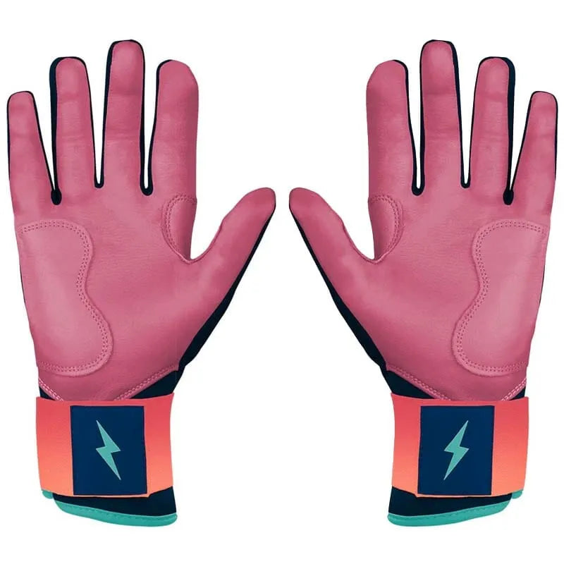 Personalized Bear Series Long Cuff Batting Gloves - Sunset