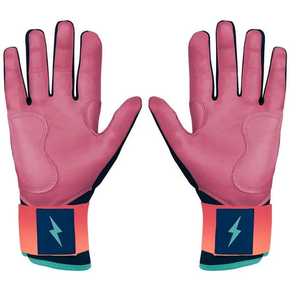 Personalized Bear Series Long Cuff Batting Gloves - Sunset