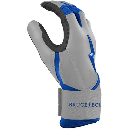 Grey Series Long Cuff Batting Gloves - Royal Blue