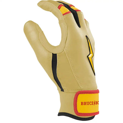 Konnor Griffin Limited Edition Short Cuff Batting Gloves - Griffin Ivory