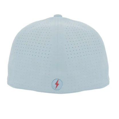 SMART FIT Performance BOLT Game Hat - Ice Blue/Red Bolt