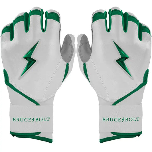 Chrome Series Long Cuff Batting Gloves - Green