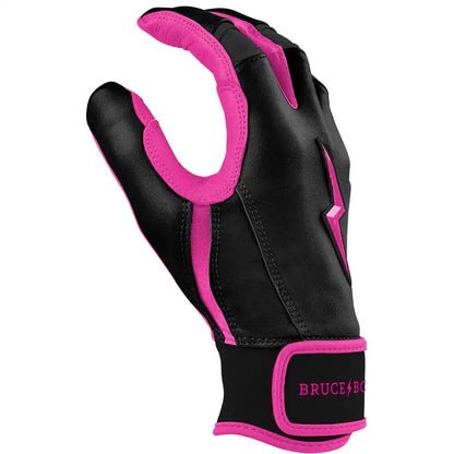 Bear Series Short Cuff Batting Gloves - Hot Pink