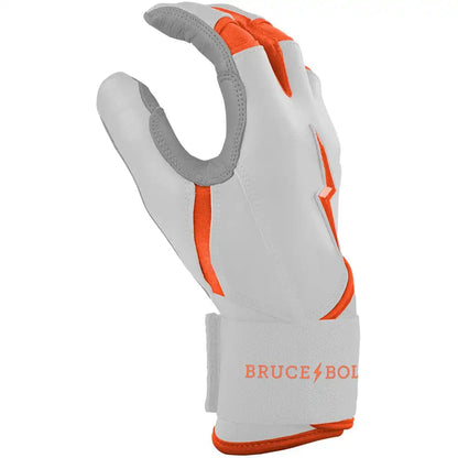 Chrome Series Long Cuff Batting Gloves - Orange
