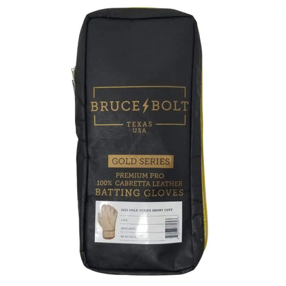Gold Series Short Cuff Batting Gloves - Gold