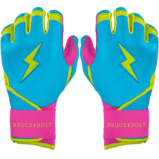 Bear Series Long Cuff Batting Gloves - Caribbean Blue