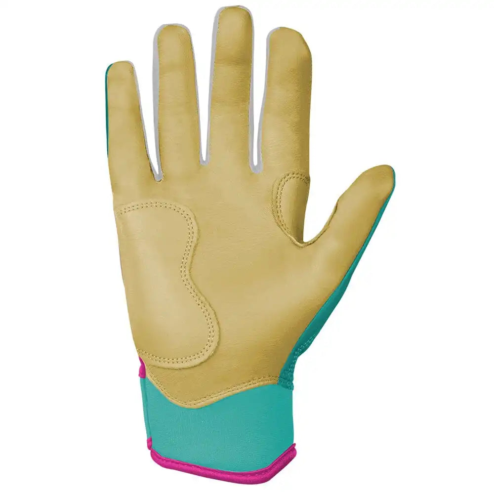 Personalized Fernando Tatis Jr. Signature Series Short Cuff Batting Gloves - Mint/Pink