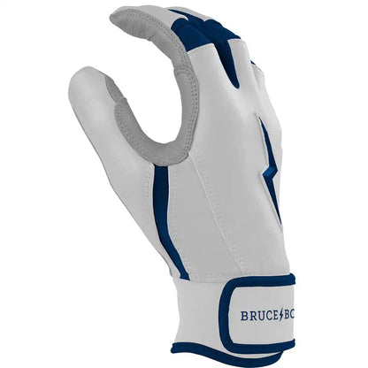 Chrome Series Short Cuff Batting Gloves - Navy