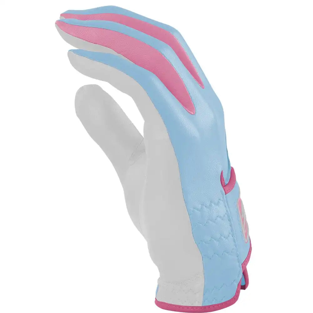 Bryan Bros Creator Series Golf Gloves (On Left, 2-Pack) - Baby Blue/Pink