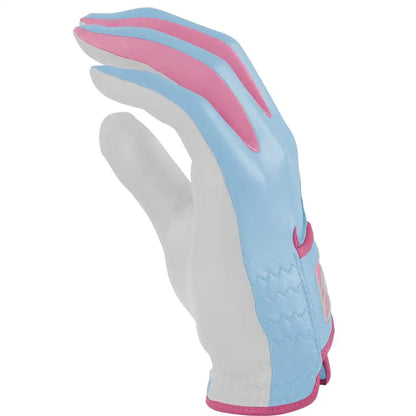 Bryan Bros Creator Series Golf Gloves (On Left, 2-Pack) - Baby Blue/Pink