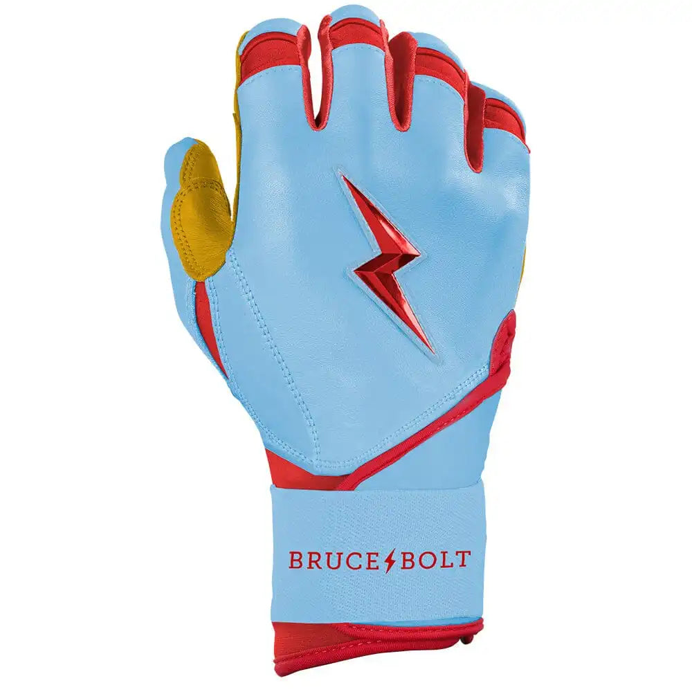 Harrison Bader Signature Series Long Cuff Batting Gloves - Baby Blue