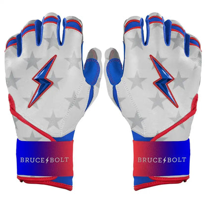 Personalized Brandon Nimmo Signature Series Long Cuff Batting Gloves - Stars & Stripes