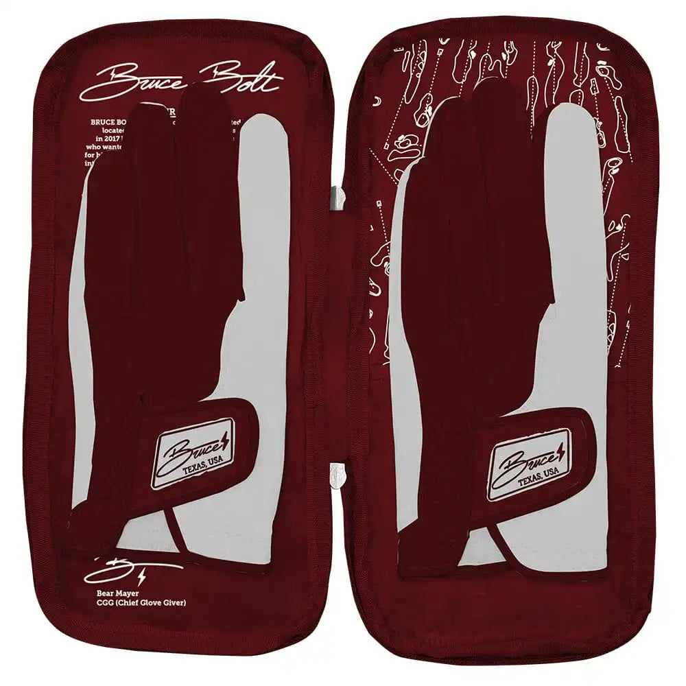 Bear Series Golf Gloves (On Right, 2-Pack) - College Station Maroon