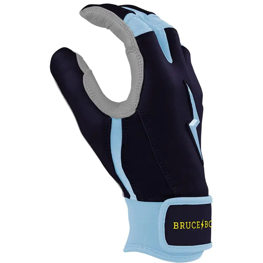 Bear Series Short Cuff Batting Gloves - Tampa Blue