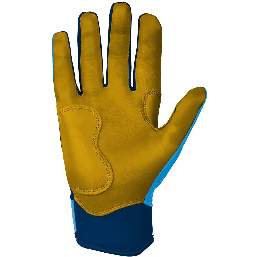 Personalized Bear Series Short Cuff Batting Gloves - Carolina Blue