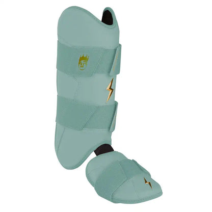 King of JUCO Creator Series Leg Guard - Mint/Gold