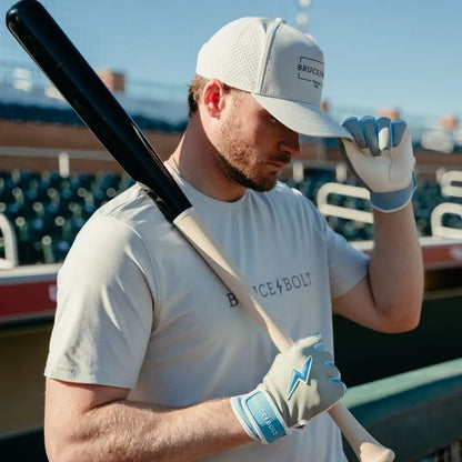 Ian Happ Signature Series Short Cuff Batting Gloves - Grey
