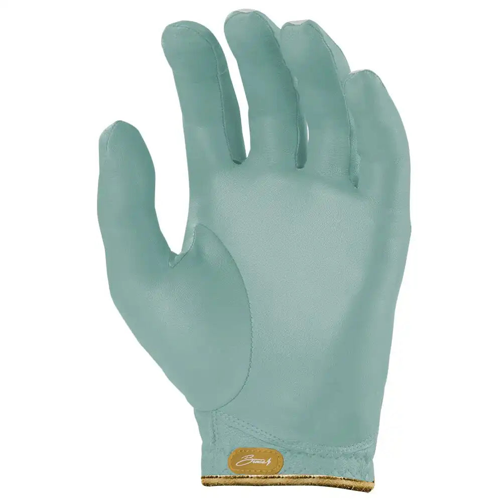 King of JUCO Creator Series Golf Gloves (On Left, 2-Pack) - Mint/Gold