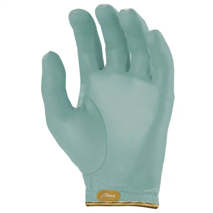 King of JUCO Creator Series Golf Gloves (On Left, 2-Pack) - Mint/Gold