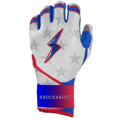 Brandon Nimmo Signature Series Long Cuff Batting Gloves - Stars & Stripes
