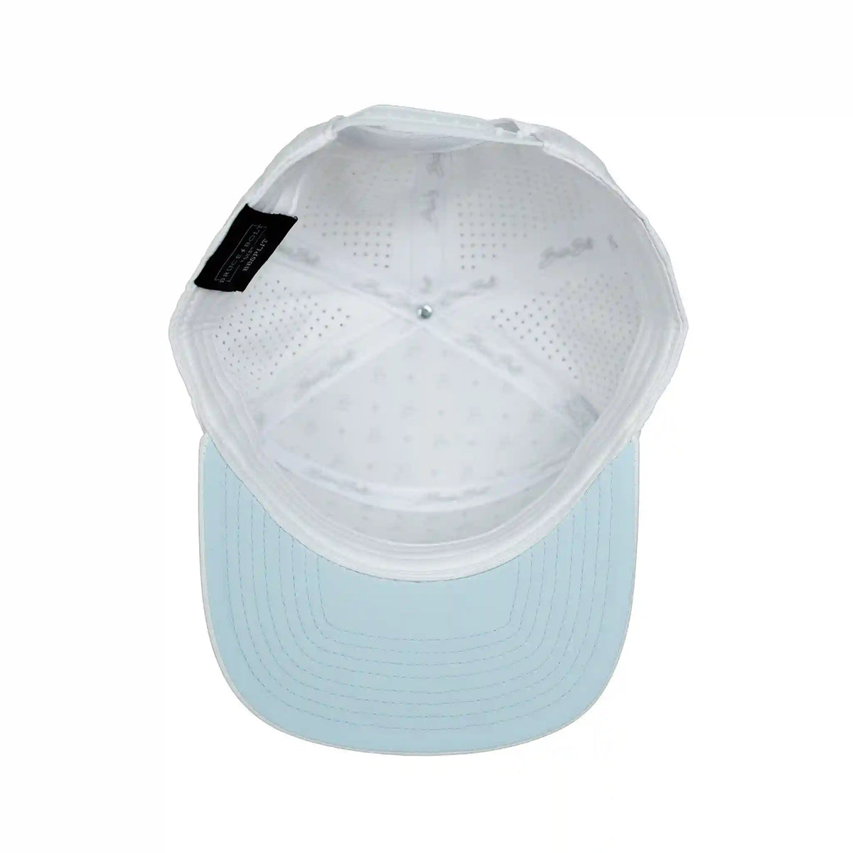 "BRUCE BOLT" Golf Performance Snapback Hat - White